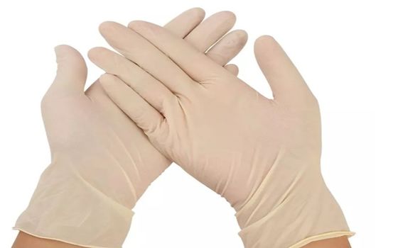 Safety Protective Disposable Latex Examination Gloves Used For Medical