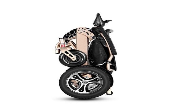 Hospital Furniture Aluminum Alloy Light Power Remote Control Electric Wheelchair Foldable