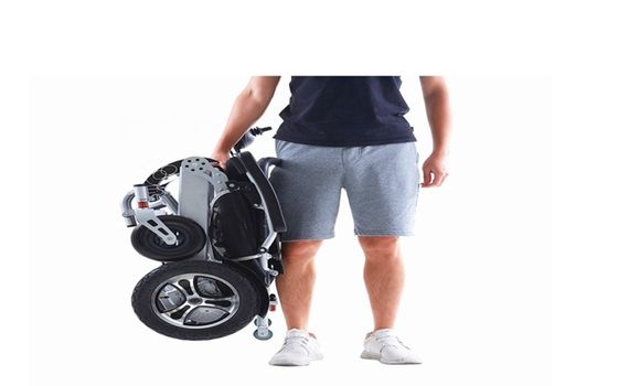 Hospital Furniture Aluminum Alloy Light Power Remote Control Electric Wheelchair Foldable