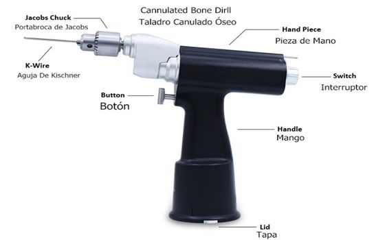 Canulated Drill From Orthopedic Operation For Rotating Lock, Securer And More Durable